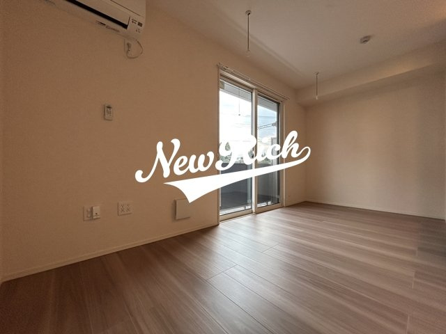高崎市井野町のアパートのバルコニー