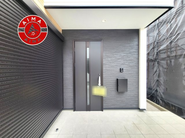 福岡市早良区重留１丁目第5-４棟（１号棟）の外観：施工例|おでかけの時も帰った時も、「我が家」を最初に感じでもらえる素敵な空間に。