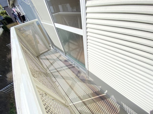 フレグランス左京　Ｂ棟のバルコニー|陽当たり良好なバルコニーです