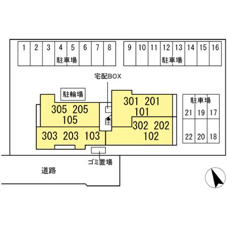 D's LIEN (ディ-ズリアン)Bの区画図