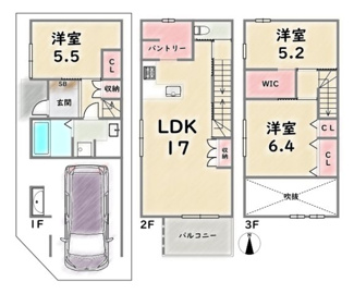 【間取り】 | 下京区西七条名倉町