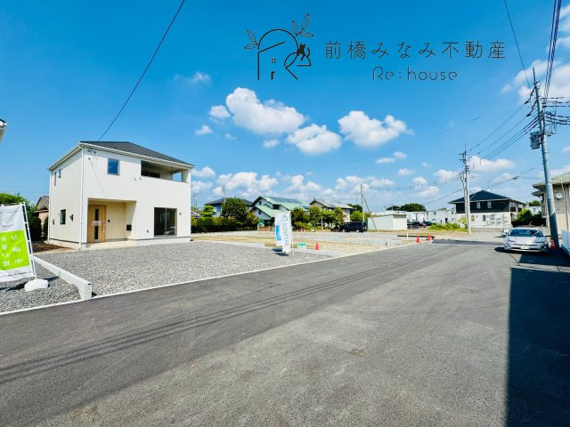 前橋市下細井町第10　３号棟(全５棟)　クレイドルガーデン　新築建売分譲の前面道路含む現地写真|前面道路含む現地写真です