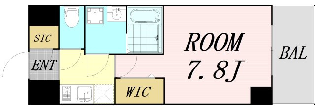 ファーストフィオーレ江坂ラディール　仲介手数料無料の間取り