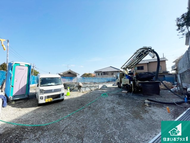 高槻市大和　新築一戸建ての外観|周辺は落ち着いた街並みの住宅地！子育てがしやすい住環境です！まだ未完成ですが、現地でしかわからない事もございます。是非一度ご覧ください。