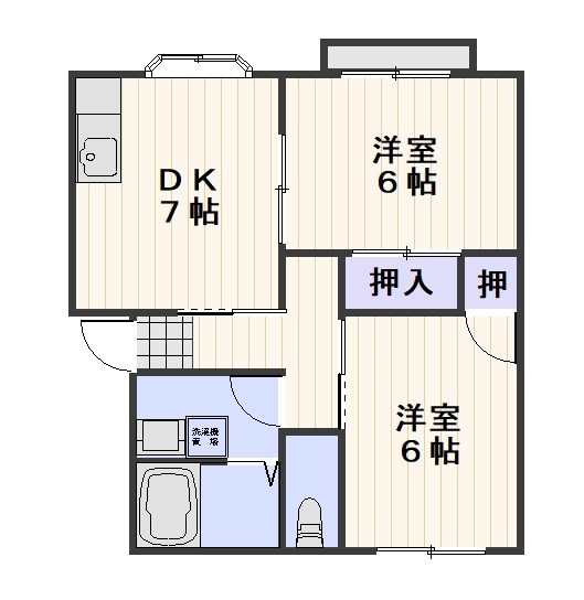 エントピア当新田Cの間取り