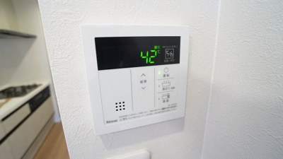 【発電・温水設備】 | 古江西町パークマンション | 給湯操作パネル
お風呂の準備も楽ちん