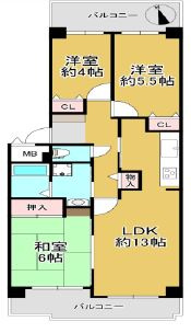 【間取り】 | 西舞子パーク・ホームズ4号棟