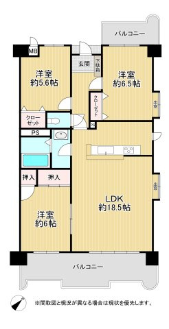 【間取り】 | パレス守恒（B-32）