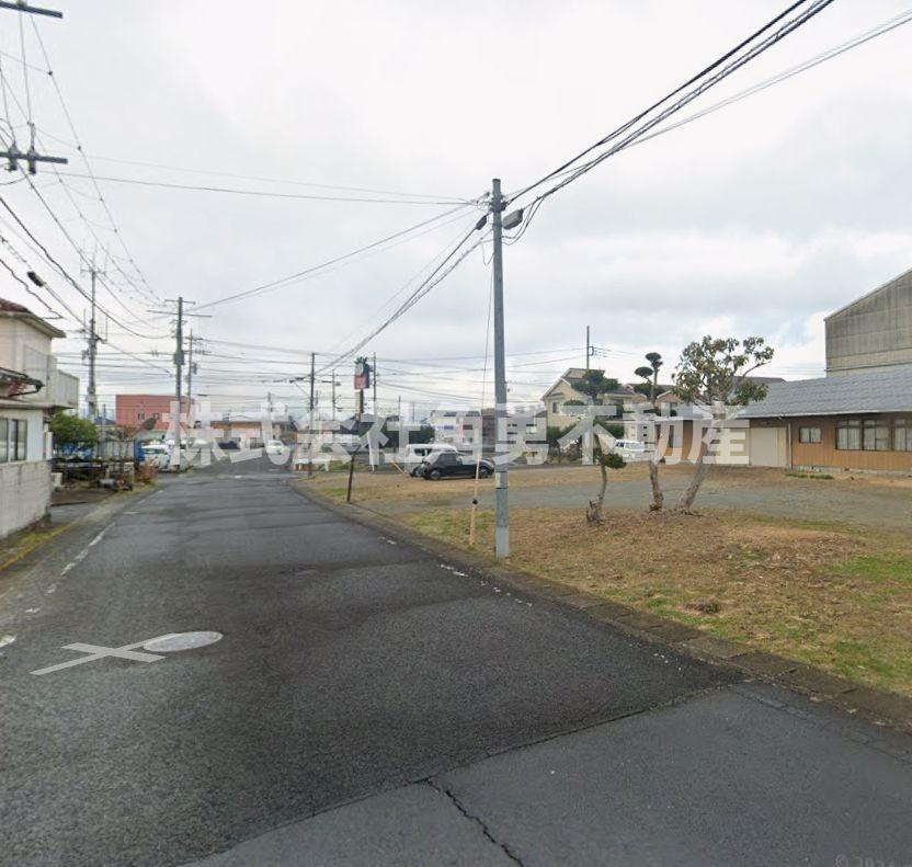 大井町金子　倉庫付き売地の外観|現地現況