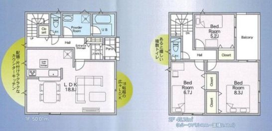 小山市喜沢　第8　1号棟