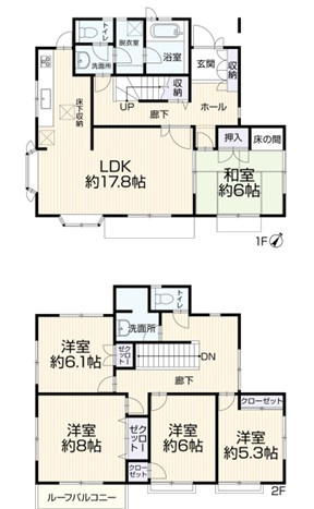 所沢市中富南4丁目中古戸建の間取り