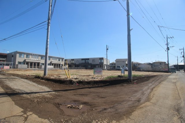 《分譲地》小山市間々田　全4区画の外観|分譲地西側より（2026年3月撮影）
