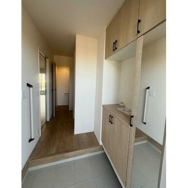 熊本市北区八景水谷３丁目の一戸建ての玄関