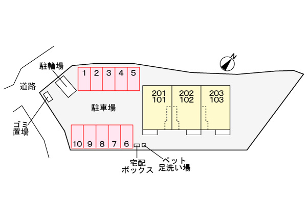 グレイスフルTの区画図