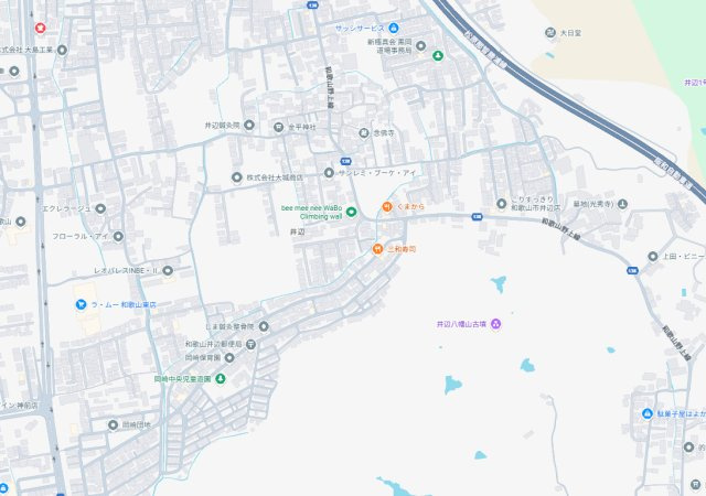 和歌山市井辺　第3期　新築一戸建ての地図