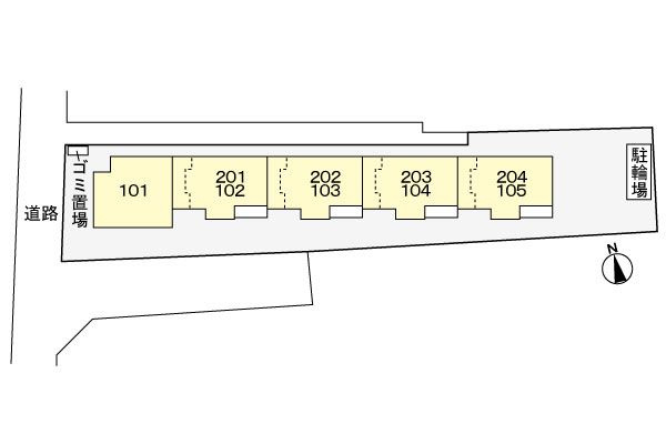 ハイツ　エースの区画図