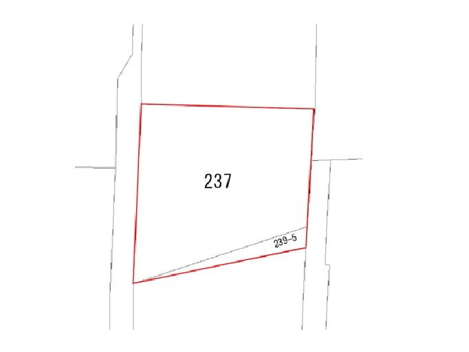 うきは市浮羽町浮羽　売り土地の区画図
