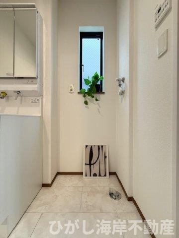 平塚市西八幡4丁目　新築戸建　全2棟のランドリースペース|洗濯機置場