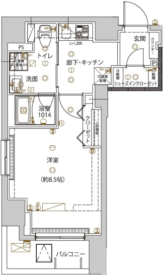 【間取り】 | ユリカロゼ五反野Ⅲ