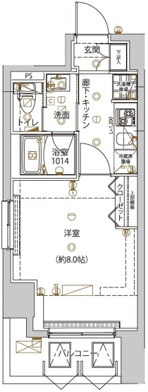 【間取り】 | ユリカロゼ五反野Ⅲ