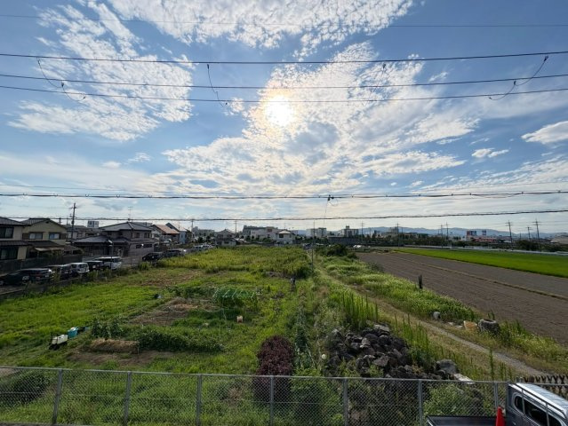 角地＆目の前が田畑につき開放感あり●陽当たり良好３ＬＤＫ●駐車２台可能●城陽市平川広田の展望|バルコニーからの眺望