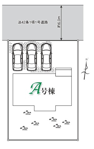 新築一戸建て 入間市新久の区画図
