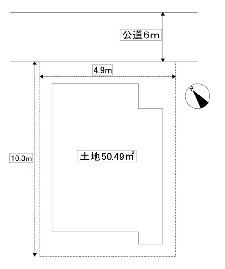 【土地図】 | 尼崎市南武庫之荘９丁目古家付き土地
