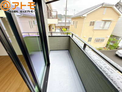 【バルコニー】 | 葵区羽鳥6　新築戸建　A区画 | 陽当りの良いバルコニーはお洗濯物はもちろんお布団もふかふかになります♪