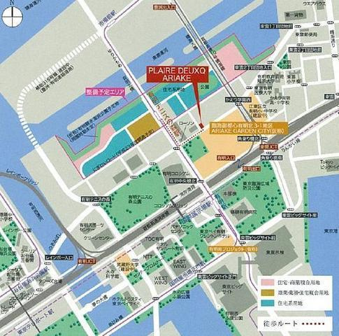 プレール・ドゥーク有明の地図