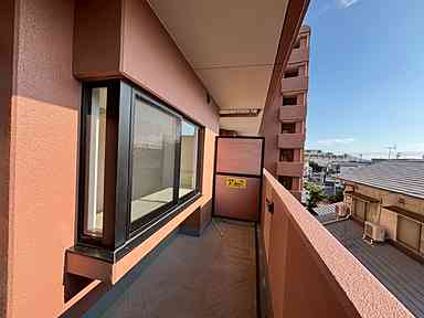 ダイアパレス草津ガーデンコートのバルコニー