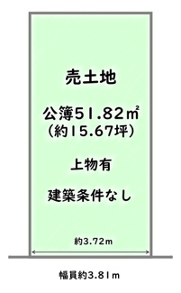 【土地図】 | 下京区西七条名倉町　建築条件付