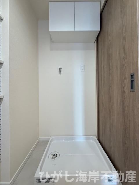 プリムローズ平塚のランドリースペース|新規リフォーム完了！　洗濯機置場