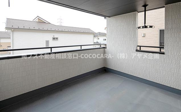 南アルプス市鮎沢の新築一戸建のバルコニー|施工例：バルコニー