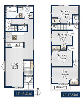 | 【名古屋市瑞穂区丸根町1丁目36−4新築戸建】✨️仲介手数料無料✨️中根小学校・萩山中学校
