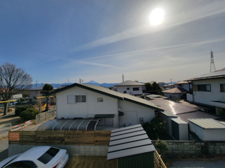 【展望】 | 甲斐市中下条 建物全面改装 平成2年築 中古戸建 北東角地 | バルコニーより南を望む