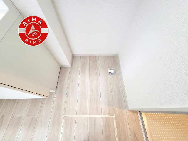 福津市中央６丁目第6-2棟（2号棟）の内観：施工例|ランドリースペースとなります。広々して有効的にご使用できます。 