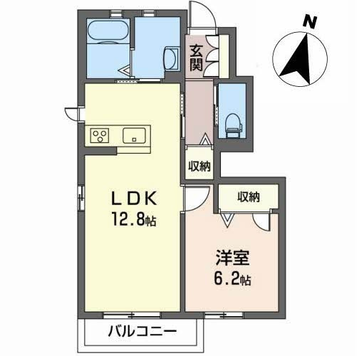 シャーメゾン・鈴鹿Bの間取り