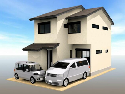 【外観パース】 | 山科区川田御輿塚町　新築戸建
