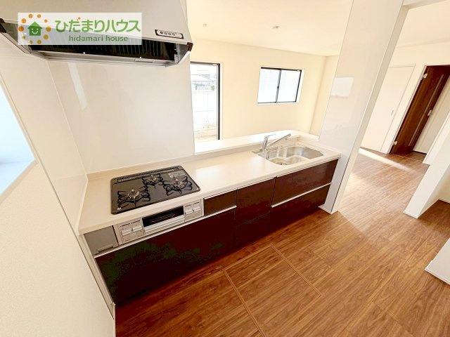 【キッチン】 | 第1下妻市下妻丙　新築戸建 | 家族と会話しながら料理できるオープンカウンター♪