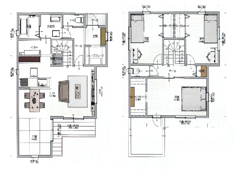 岩出市中迫・新築戸建・54742の間取り