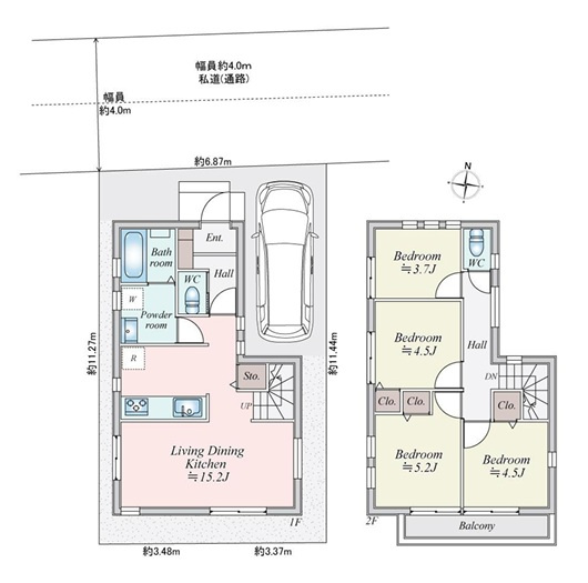 東村山市秋津町2丁目・全1棟　新築一戸建　～食洗機付～