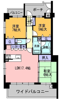 【間取り】 | シークレア茨木桜通り