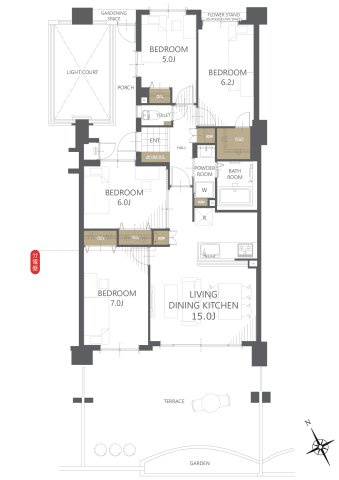 【間取り】ハートスクエア朝霞パークサイドコート 