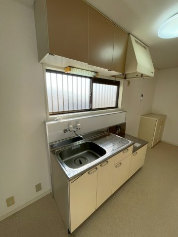 朝倉市堤のアパートのキッチン