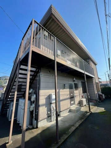 朝倉市堤のアパートの外観