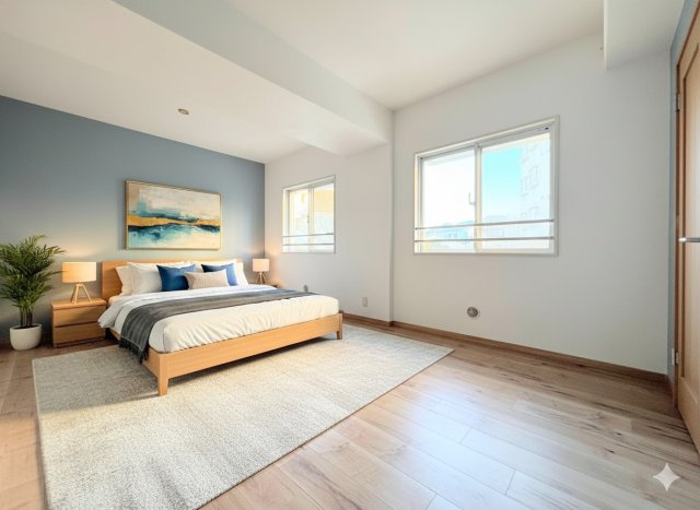 コスモ戸塚リベラヒルズＣ棟の寝室|◆柔らかい陽光が差し込む明るいお部屋を演出する設計。彩光の取れる窓が気持ちの良いお部屋を創り上げます。(家具はイメージ写真です）
