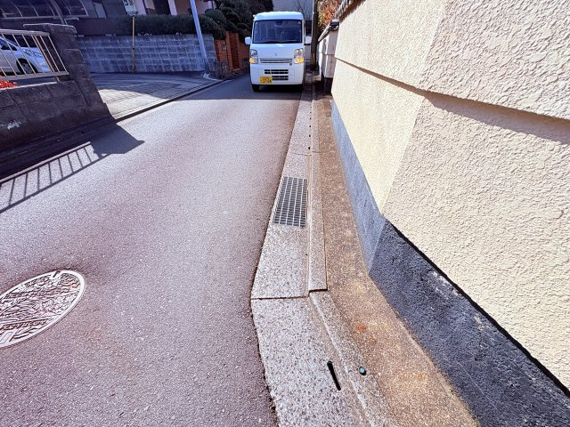 売地)久留米市荒木町荒木の前面道路含む現地写真