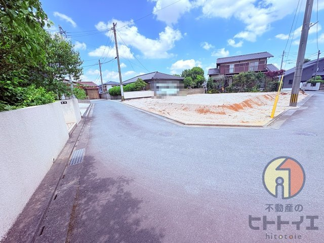 売地)久留米市荒木町荒木の前面道路含む現地写真