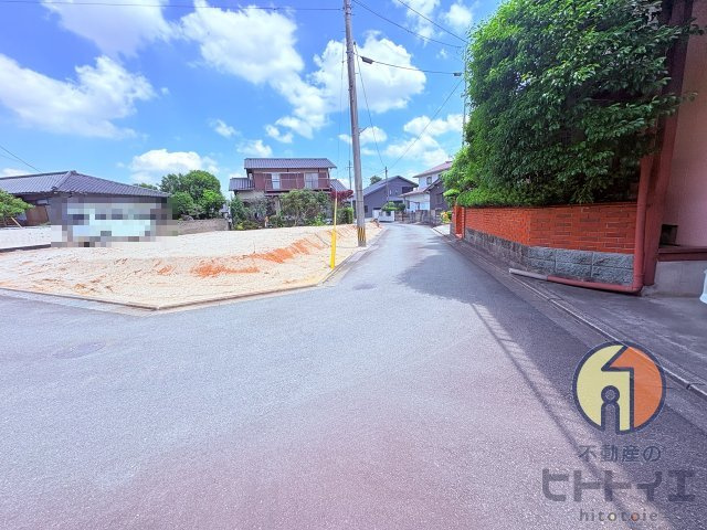 売地)久留米市荒木町荒木の前面道路含む現地写真