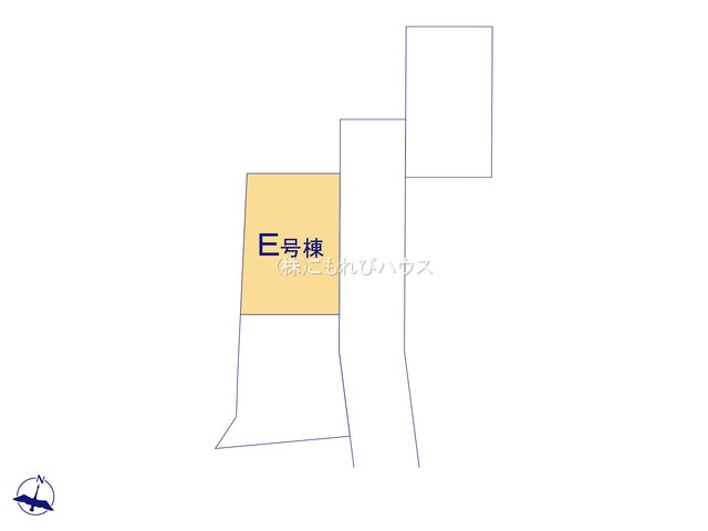 桶川市鴨川1丁目433番　新築一戸建て　ハートフルタウン　Eの区画図|【全8棟・E号棟】